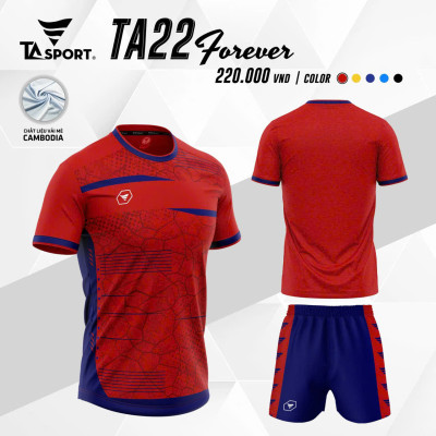 ÁO BÓNG ĐÁ KHÔNG LOGO TA22 FOREVER 